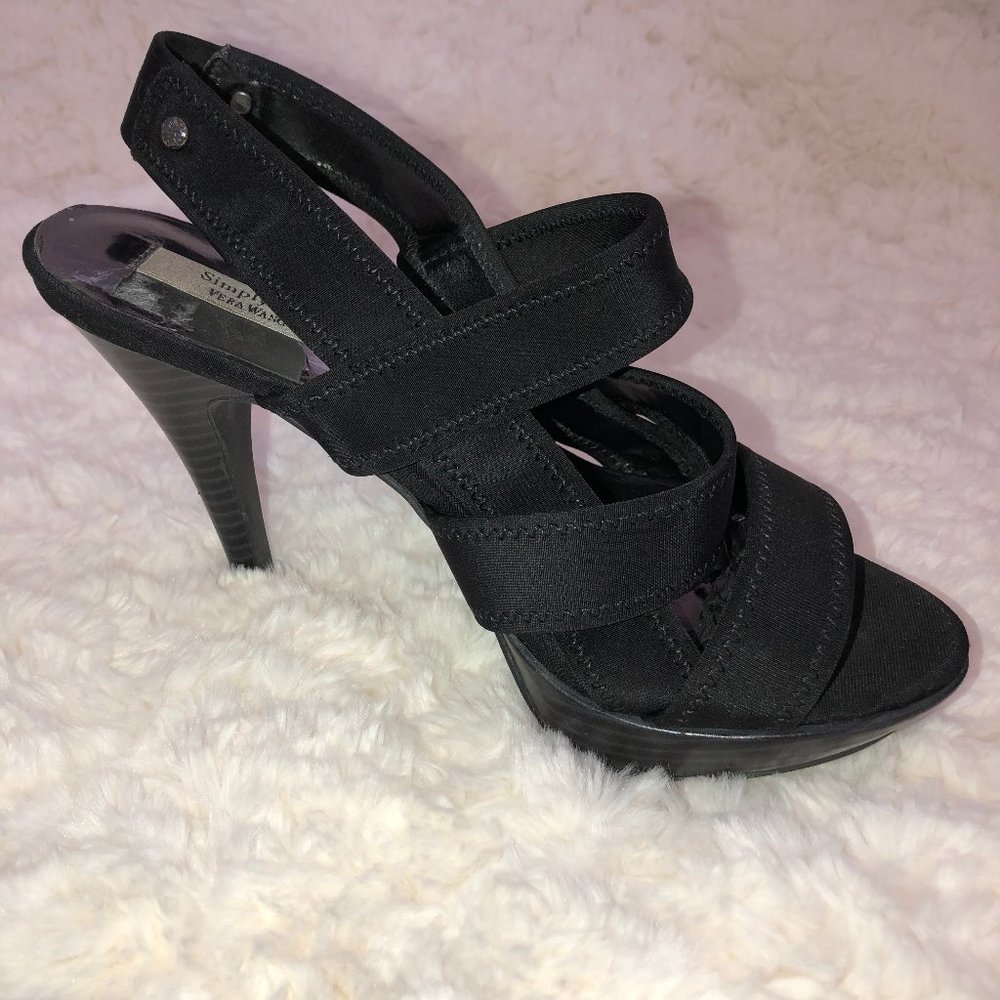 Slingback Strapy black heels